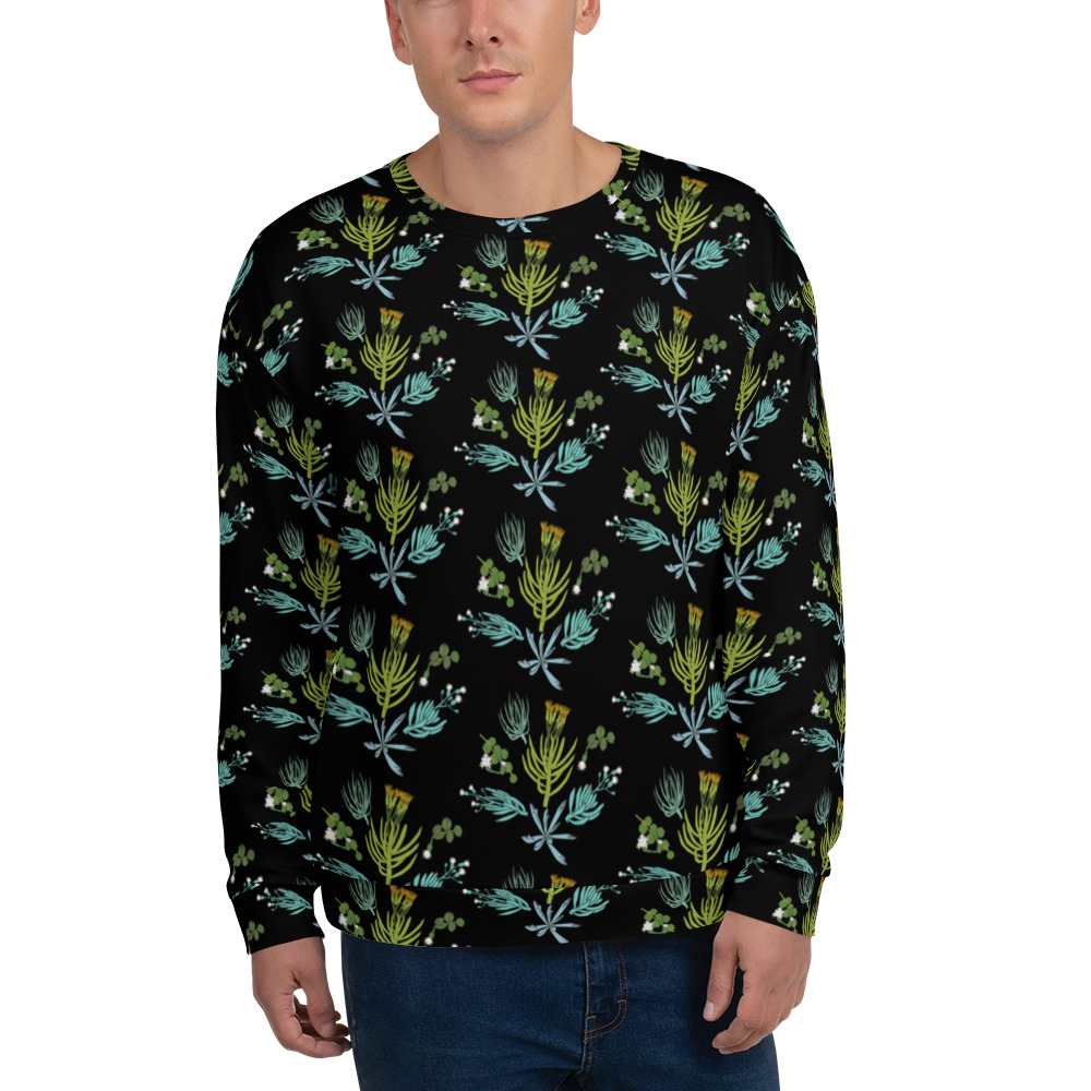 Senecio Flowers – Succulent Sweatshirt