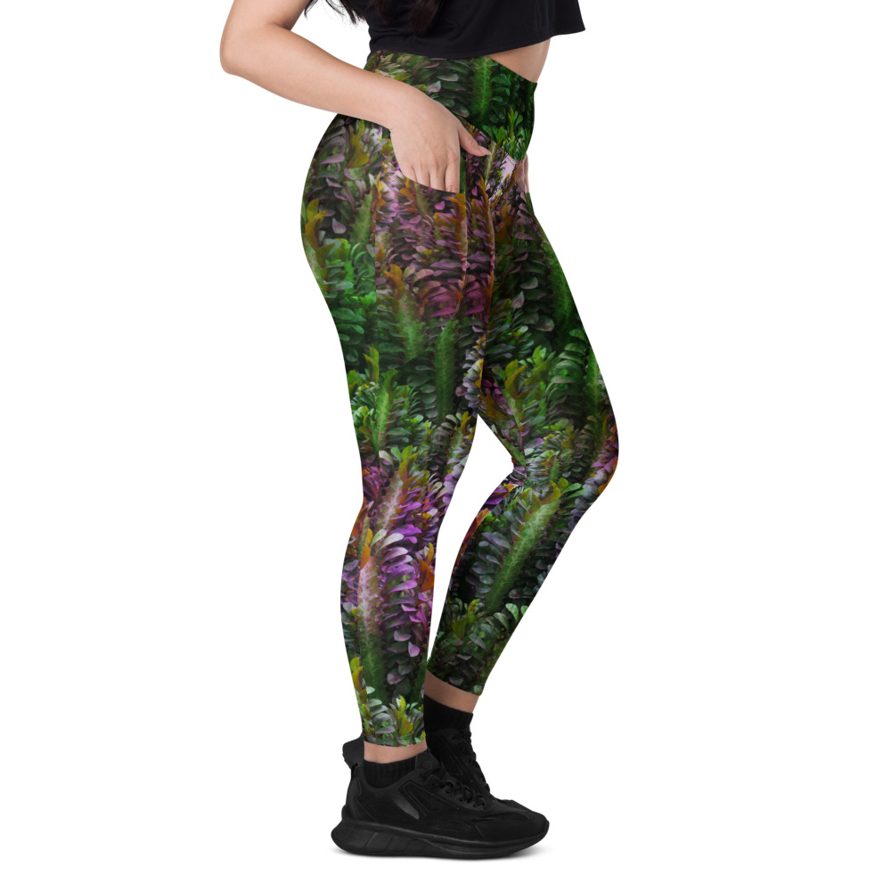 Euphorbia Enchantment Succulent Leggings – with pockets!